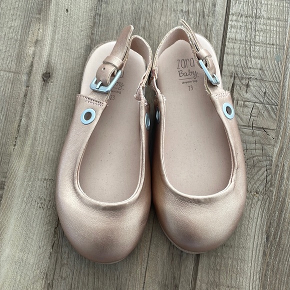 Zara Other - Zara rose gold girls shoes